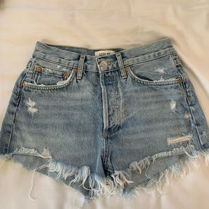 AGOLDE Parker Vintage Cutt Off Short in Swapmeet, size: 24 , lightly worn!